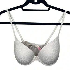 Victoria’s Secret PINK white leopard print 32D‎ bra